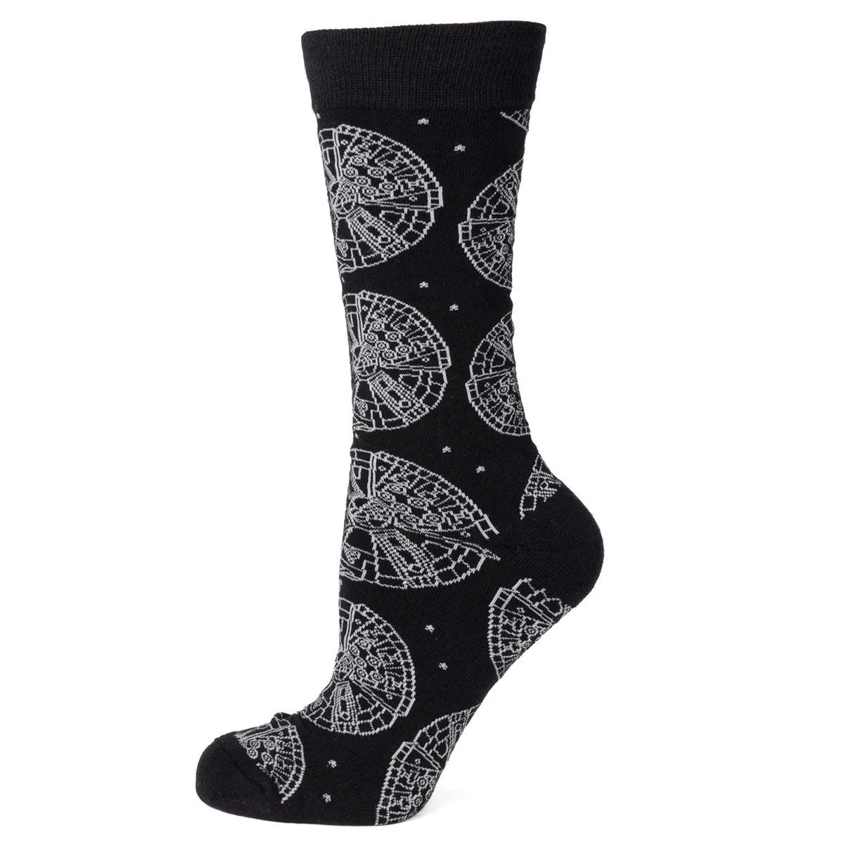 Star Wars Millennium Falcon Black Dress Socks and Lapel Pin Gift Set - Cufflinks.com - Flyclothing LLC
