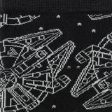 Star Wars Millennium Falcon Black Dress Socks and Lapel Pin Gift Set - Cufflinks.com - Flyclothing LLC