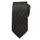 Star Wars Rebel Alliance and Millennium Falcon Gray Tie with Red Crest - Cufflinks.com - Flyclothing LLC