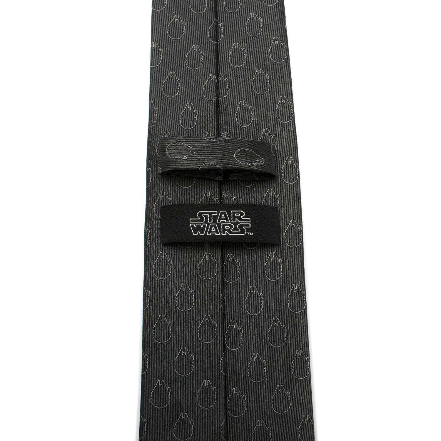 Star Wars Rebel Alliance and Millennium Falcon Gray Tie with Red Crest - Cufflinks.com - Flyclothing LLC