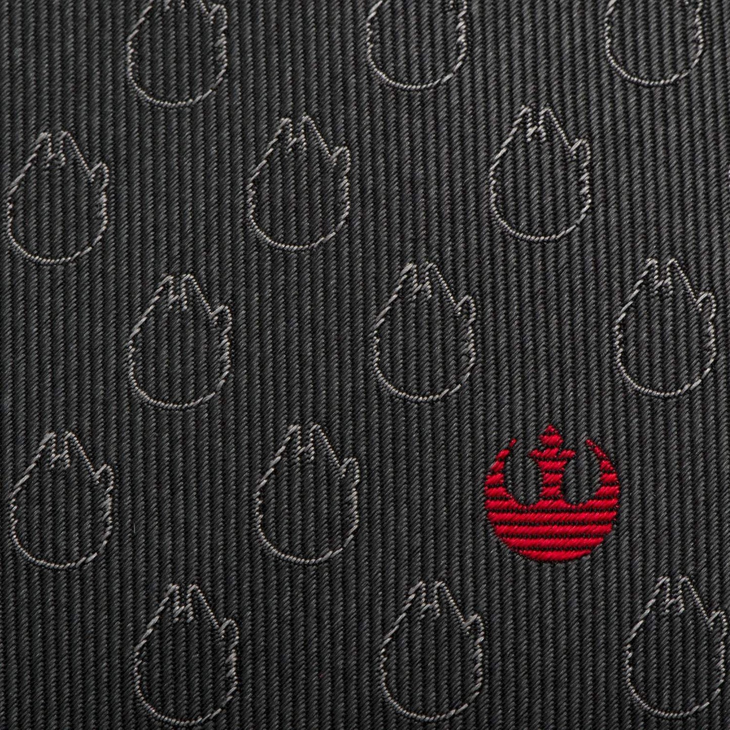 Star Wars Rebel Alliance and Millennium Falcon Gray Tie with Red Crest - Cufflinks.com - Flyclothing LLC