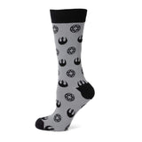 Star Wars Rebel Alliance Starbird Crest and Imperial Crest Gray Dress Socks and Lapel Pin Gift Set - Cufflinks.com - Flyclothing LLC