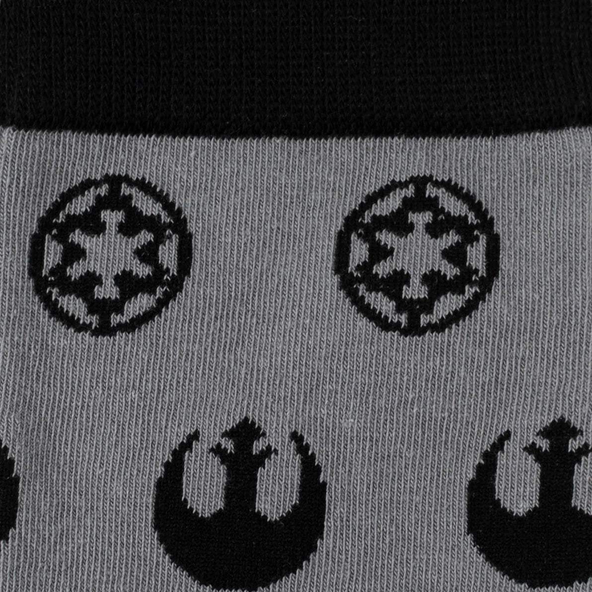 Star Wars Rebel Alliance Starbird Crest and Imperial Crest Gray Dress Socks and Lapel Pin Gift Set - Cufflinks.com - Flyclothing LLC