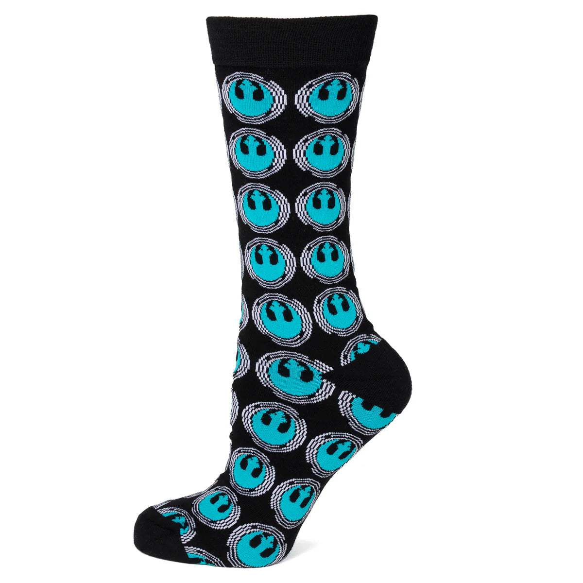 Star Wars Rebel Alliance Crest Teal and Black Dress Socks and Lapel Pin Gift Set - Cufflinks.com - Flyclothing LLC