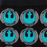 Star Wars Rebel Alliance Crest Teal and Black Dress Socks and Lapel Pin Gift Set - Cufflinks.com - Flyclothing LLC
