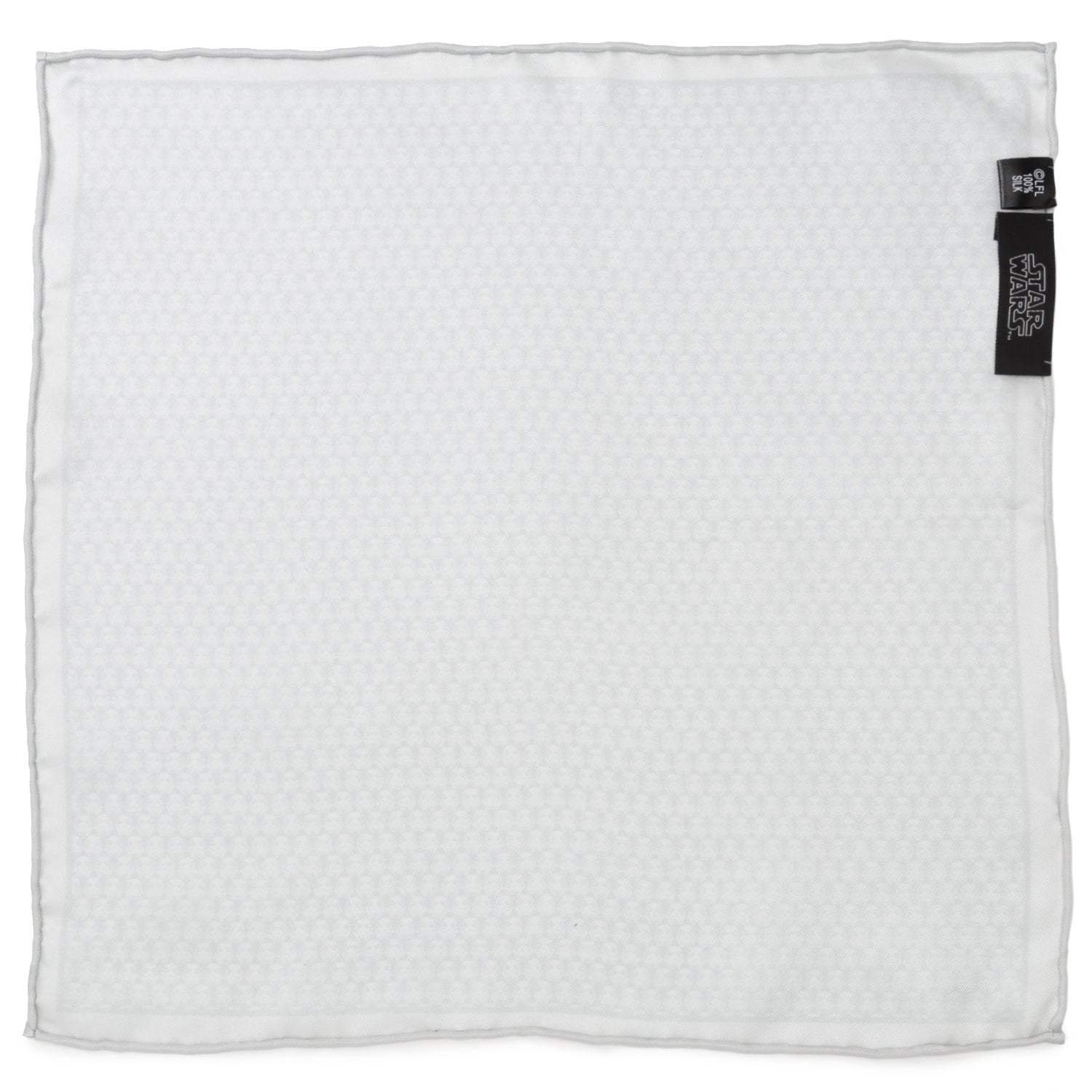 Star Wars Stormtrooper White Silk Pocket Square - Cufflinks.com - Flyclothing LLC