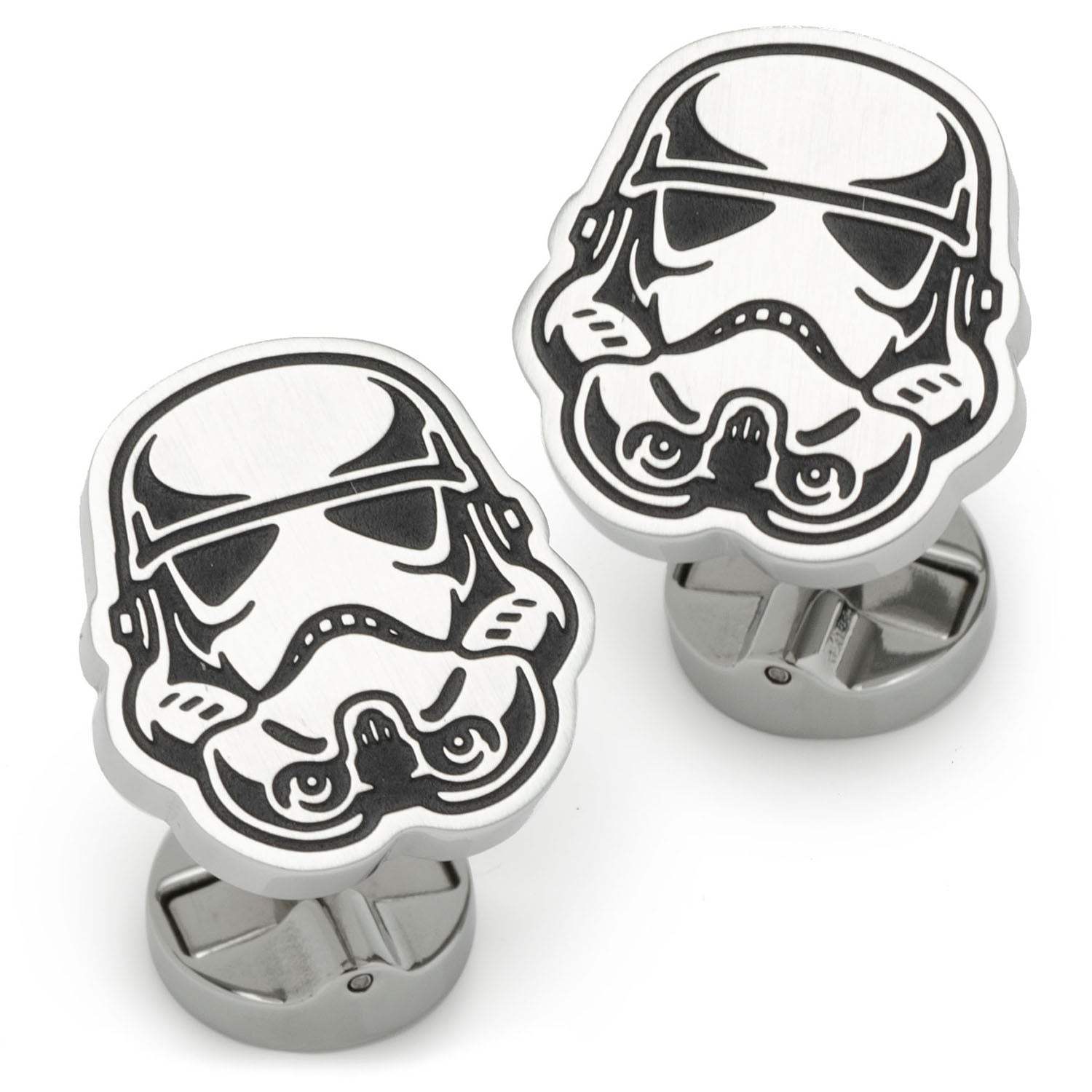 Star Wars Stormtrooper Stainless Steel Cufflinks - Cufflinks.com - Flyclothing LLC