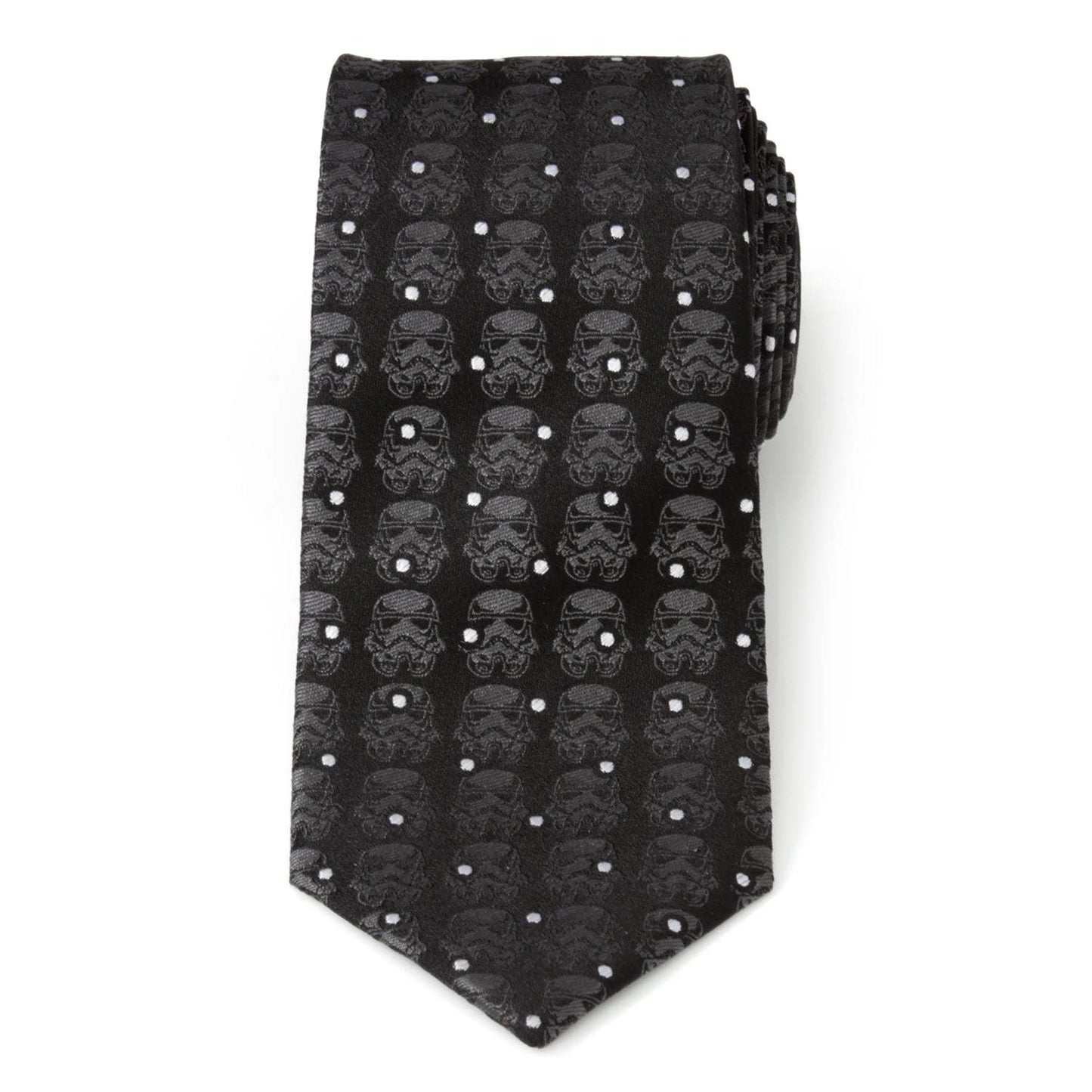 Star Wars Stormtrooper Dotted Black Tie - Cufflinks.com - Flyclothing LLC