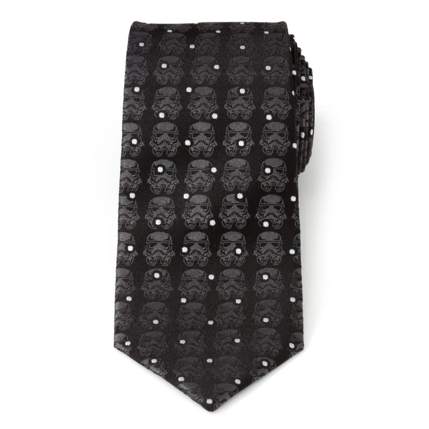 Star Wars Stormtrooper Dotted Black Tie - Cufflinks.com - Flyclothing LLC