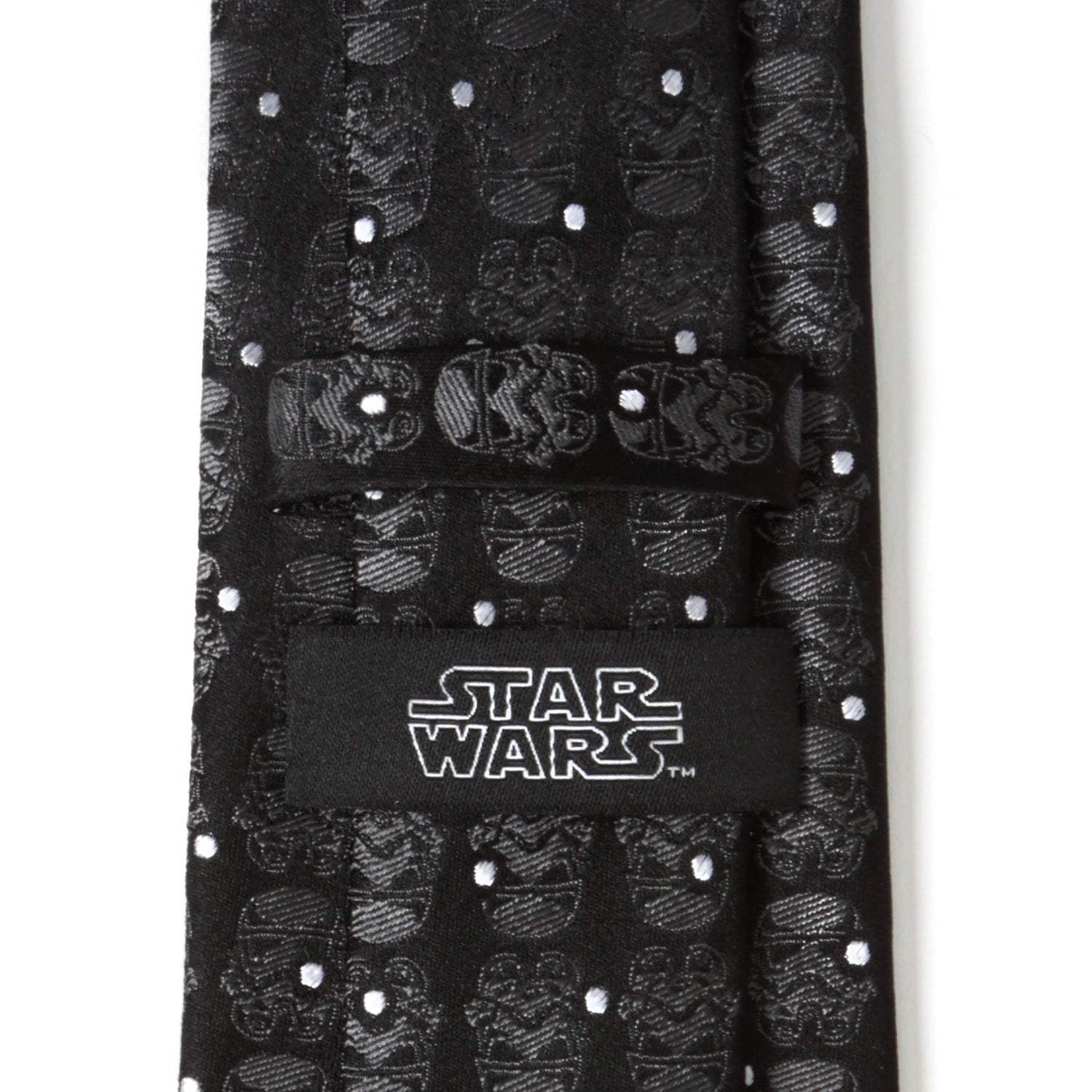 Star Wars Stormtrooper Dotted Black Tie - Cufflinks.com - Flyclothing LLC