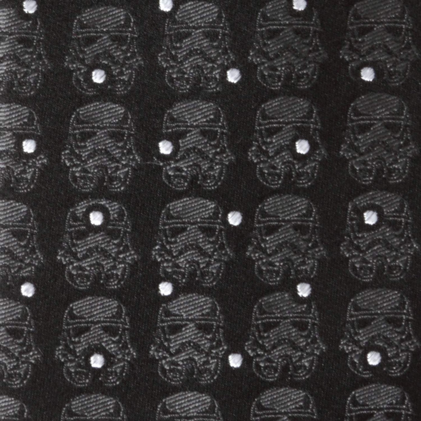 Star Wars Stormtrooper Dotted Black Tie - Cufflinks.com - Flyclothing LLC