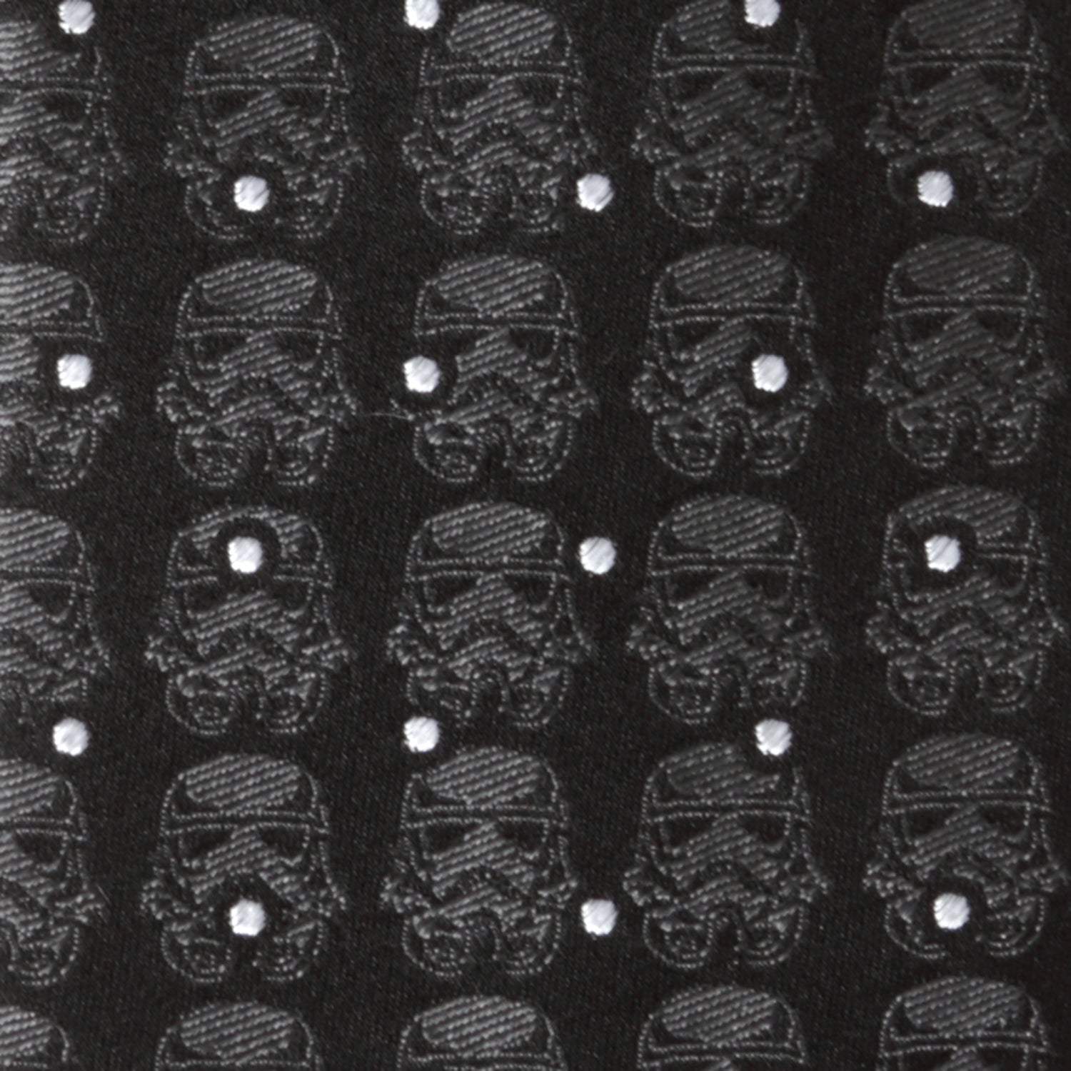 Star Wars Stormtrooper Dotted Black Tie - Cufflinks.com - Flyclothing LLC