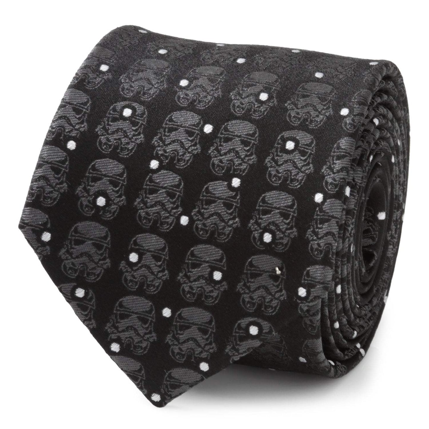Star Wars Stormtrooper Dotted Black Tie - Cufflinks.com - Flyclothing LLC