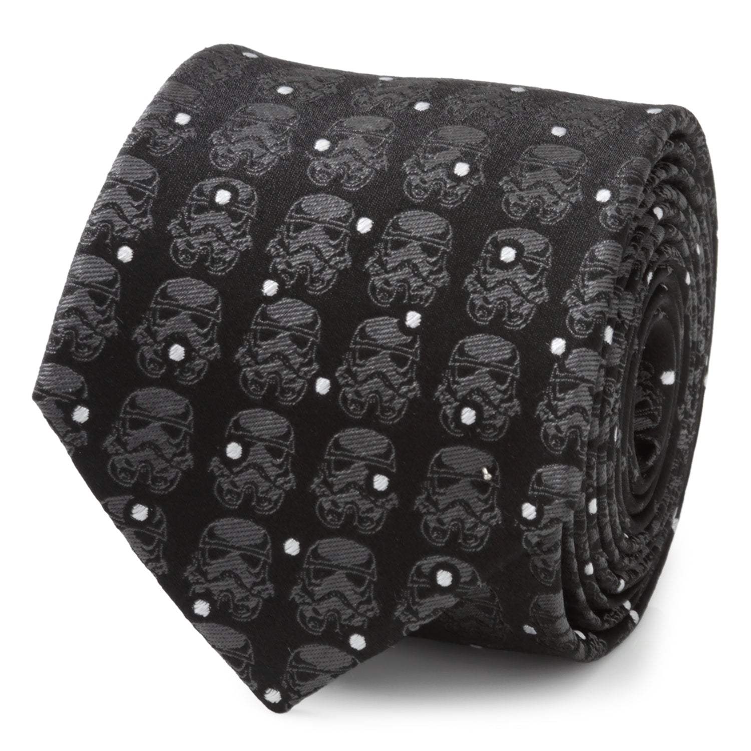 Star Wars Stormtrooper Dotted Black Tie - Cufflinks.com - Flyclothing LLC