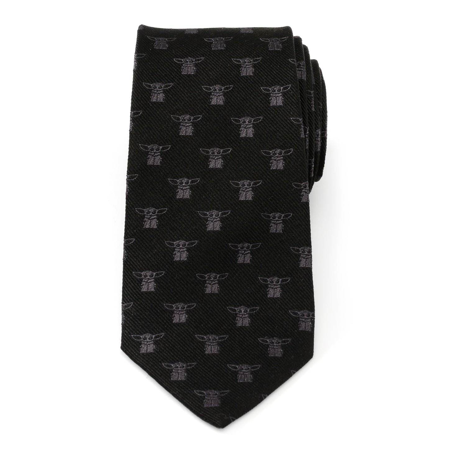Star Wars Grogu Black Tie - Cufflinks.com - Flyclothing LLC