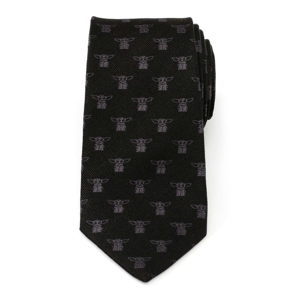 Star Wars Grogu Black Tie - Cufflinks.com - Flyclothing LLC