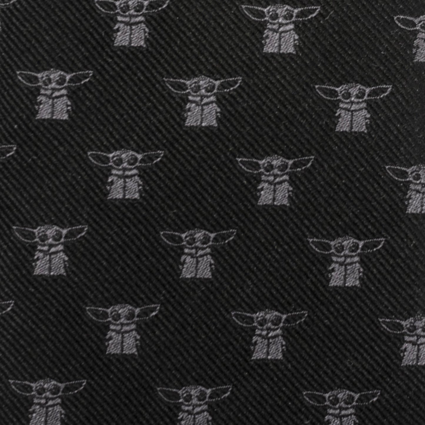 Star Wars Grogu Black Tie - Cufflinks.com - Flyclothing LLC