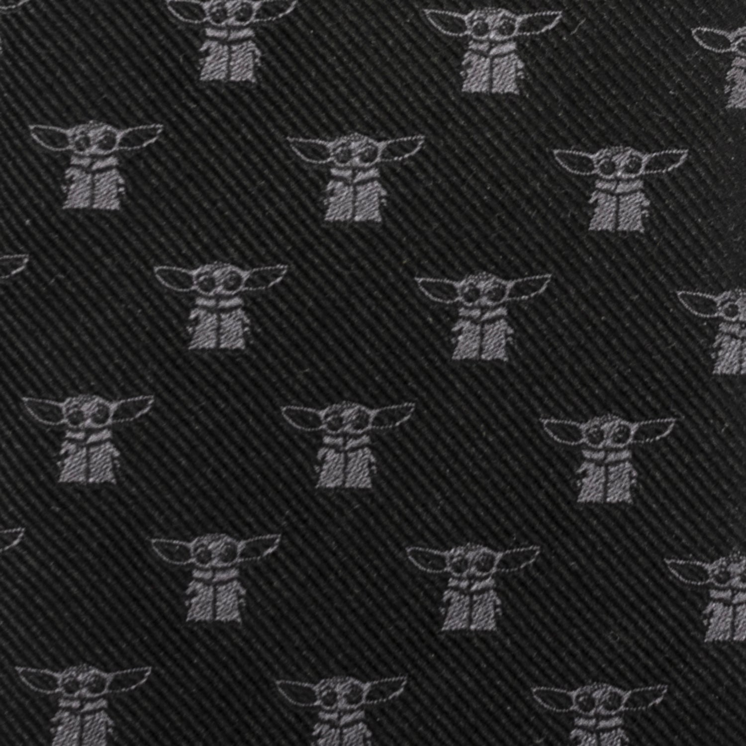 Star Wars Grogu Black Tie - Cufflinks.com - Flyclothing LLC