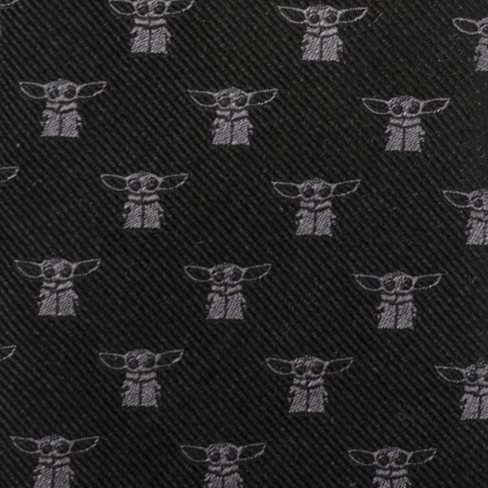Star Wars Grogu Black Tie - Cufflinks.com - Flyclothing LLC