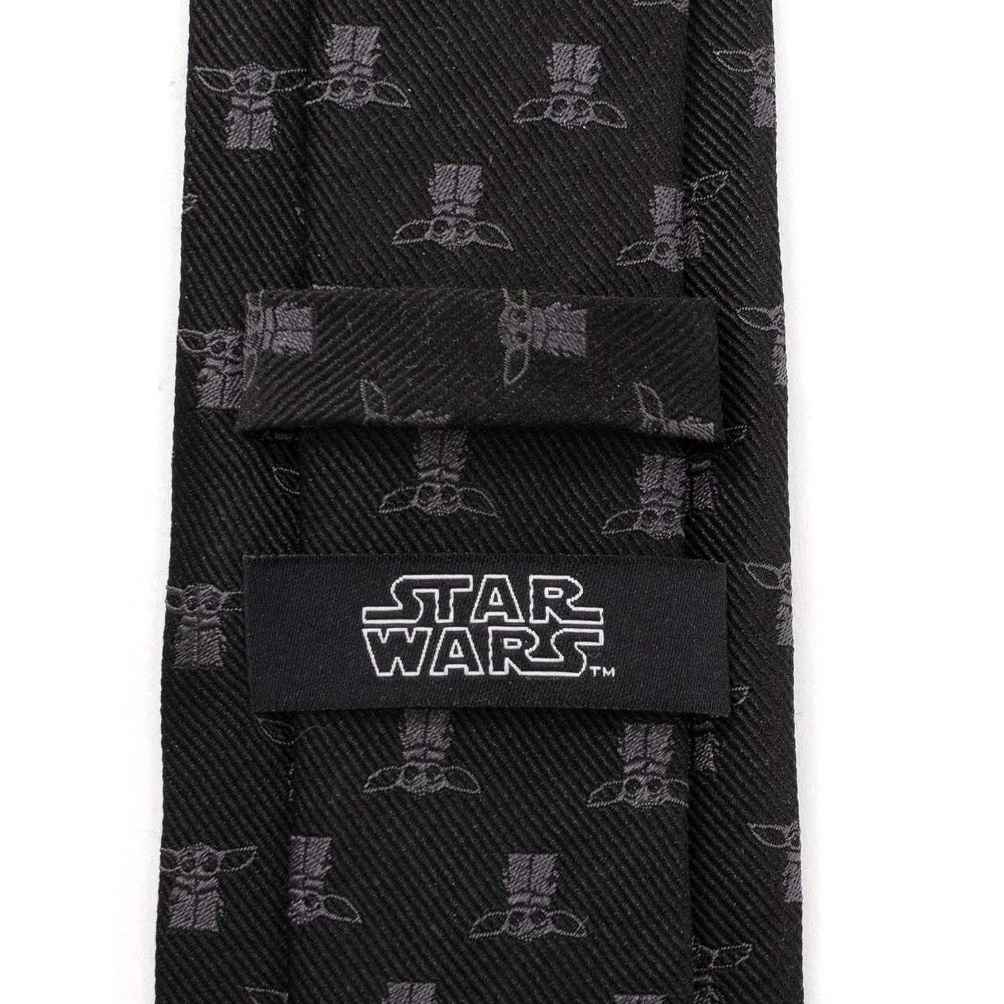 Star Wars Grogu Black Tie - Cufflinks.com - Flyclothing LLC