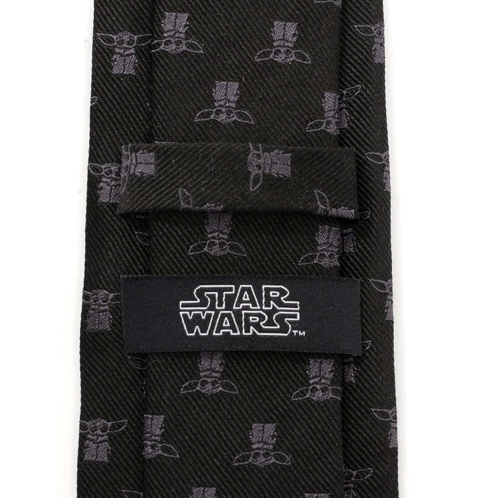 Star Wars Grogu Black Tie - Cufflinks.com - Flyclothing LLC