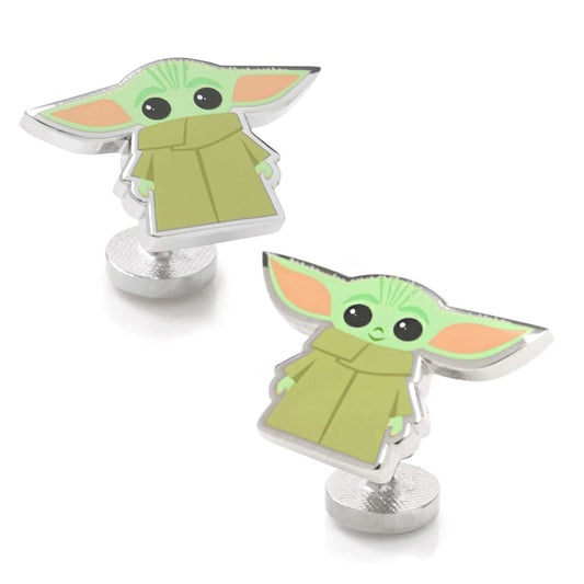 Star Wars Grogu Cufflinks, Tie Bar, and Lapel Pin Gift Set - Cufflinks.com - Flyclothing LLC