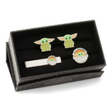 Star Wars Grogu Cufflinks, Tie Bar, and Lapel Pin Gift Set - Cufflinks.com - Flyclothing LLC