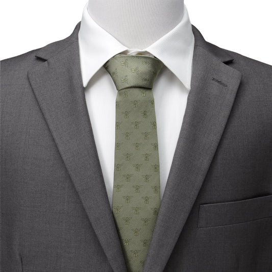 Star Wars Grogu Sage Green Tie