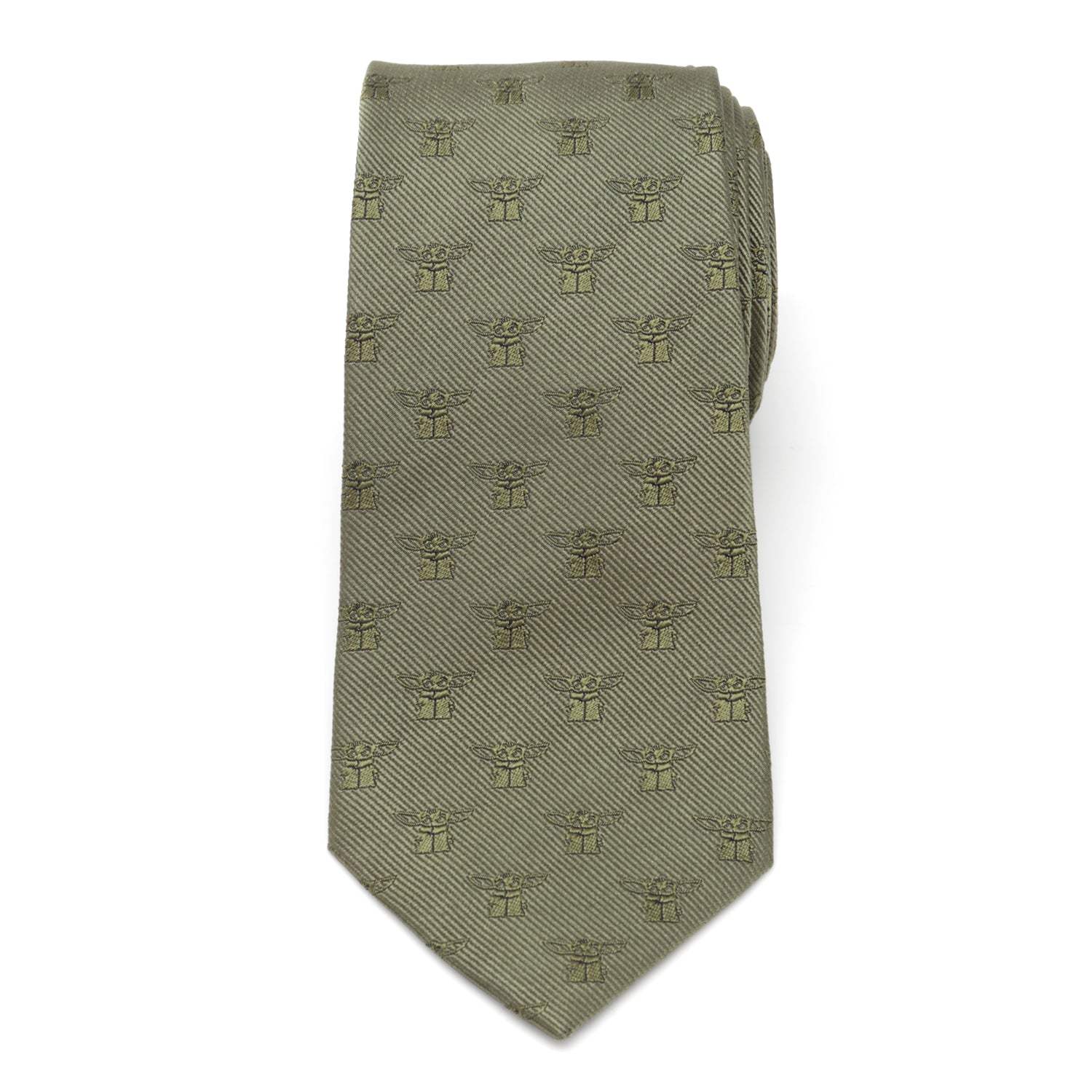 Star Wars Grogu Sage Green Tie - Cufflinks.com - Flyclothing LLC