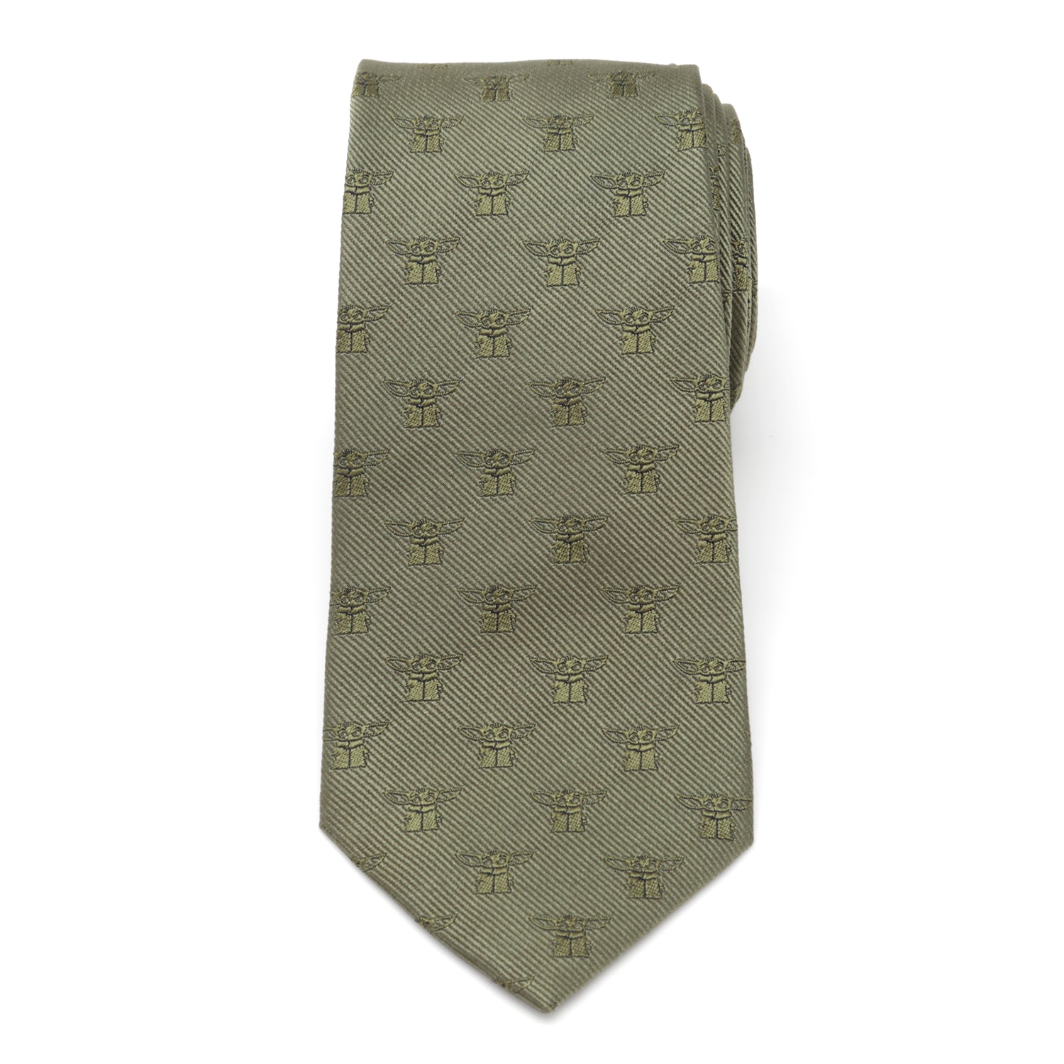Star Wars Grogu Sage Green Tie - Cufflinks.com - Flyclothing LLC