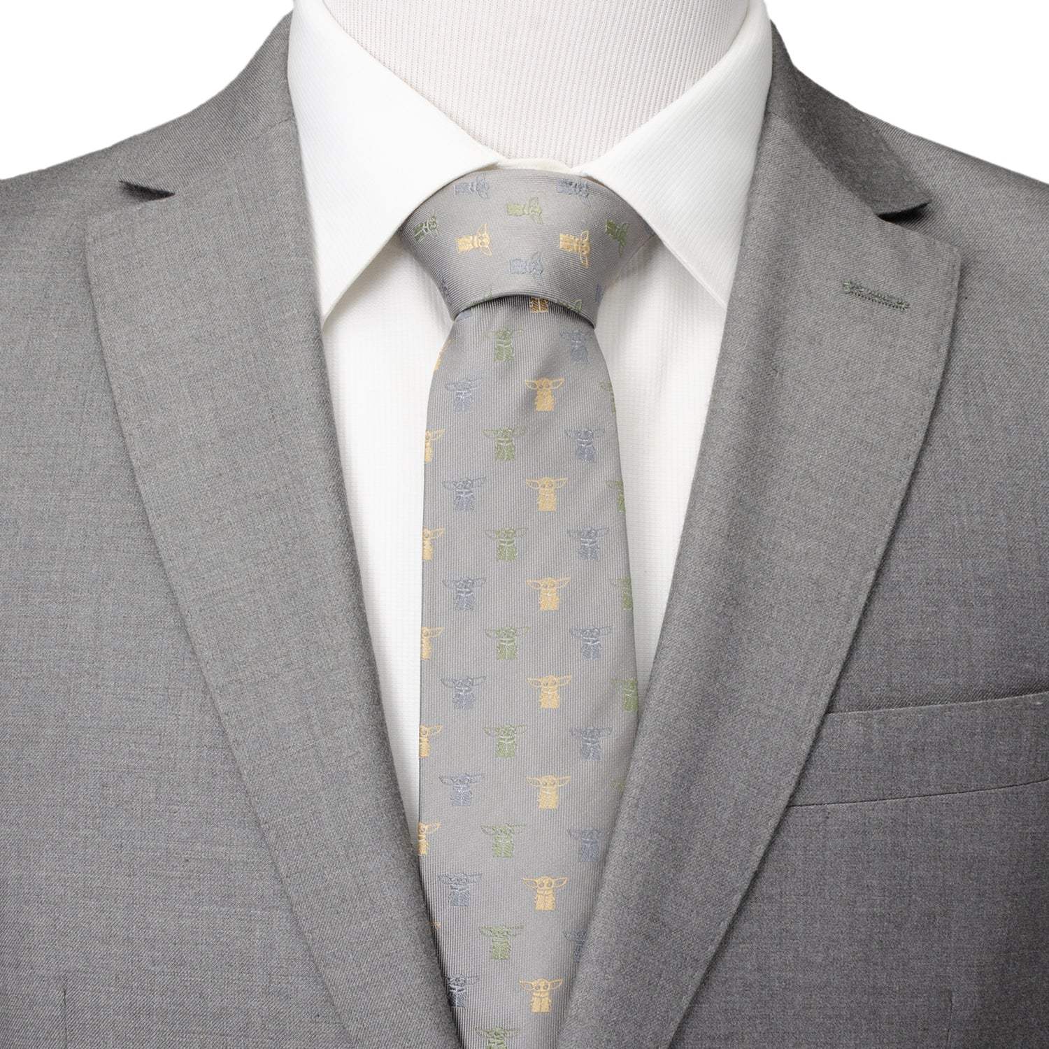 Star Wars Grogu Dotted Green Tie - Cufflinks.com - Flyclothing LLC