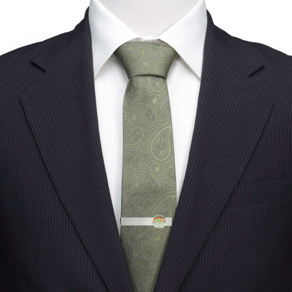 Star Wars Grogu Green Tie, Gray Dress Socks, and Tie Bar Gift Set - Cufflinks.com - Flyclothing LLC