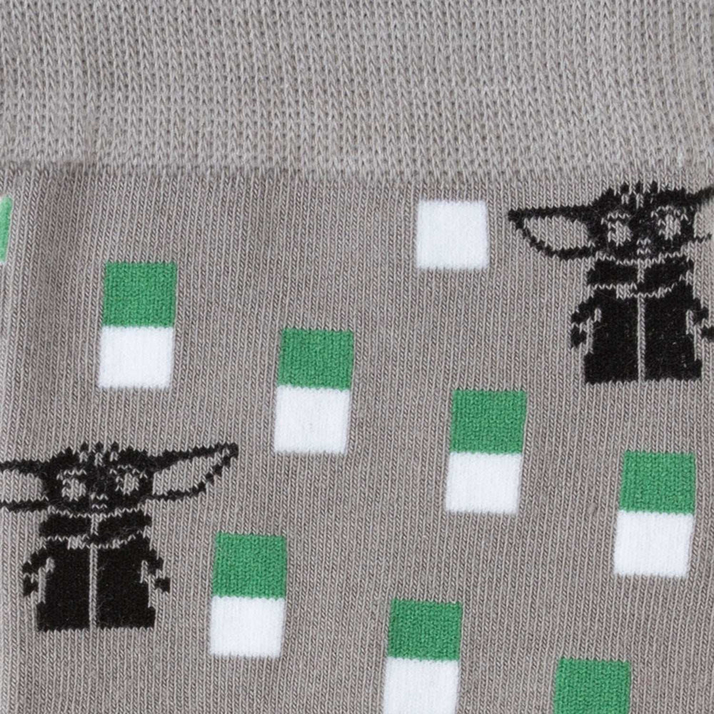 Star Wars Grogu Green Tie, Gray Dress Socks, and Tie Bar Gift Set - Cufflinks.com - Flyclothing LLC