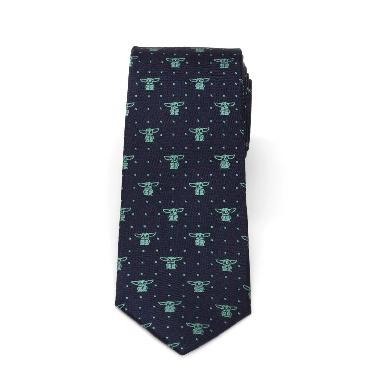 Star Wars Grogu Navy Dotted Tie - Cufflinks.com - Flyclothing LLC