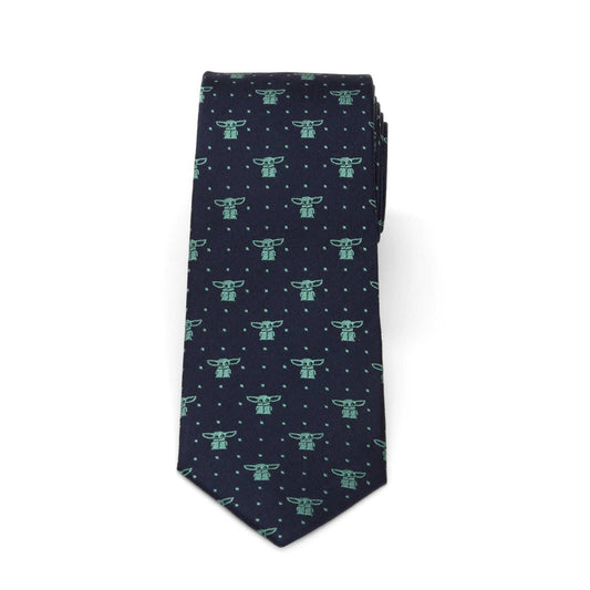 Star Wars Grogu Navy Dotted Tie - Cufflinks.com - Flyclothing LLC