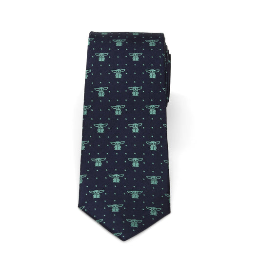 Star Wars Grogu Navy Dotted Tie