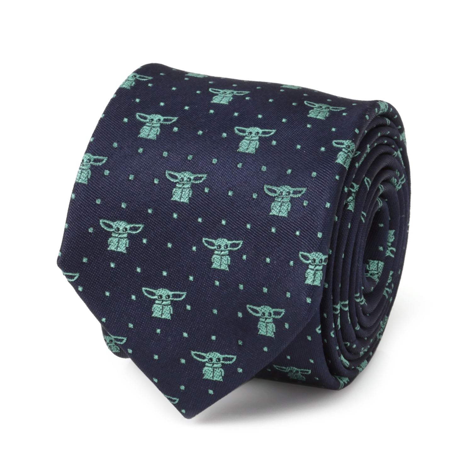 Star Wars Grogu Navy Dotted Tie - Cufflinks.com - Flyclothing LLC