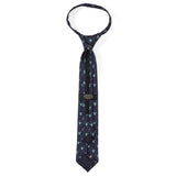 Star Wars Grogu Boy's Navy Dotted Zipper Tie
