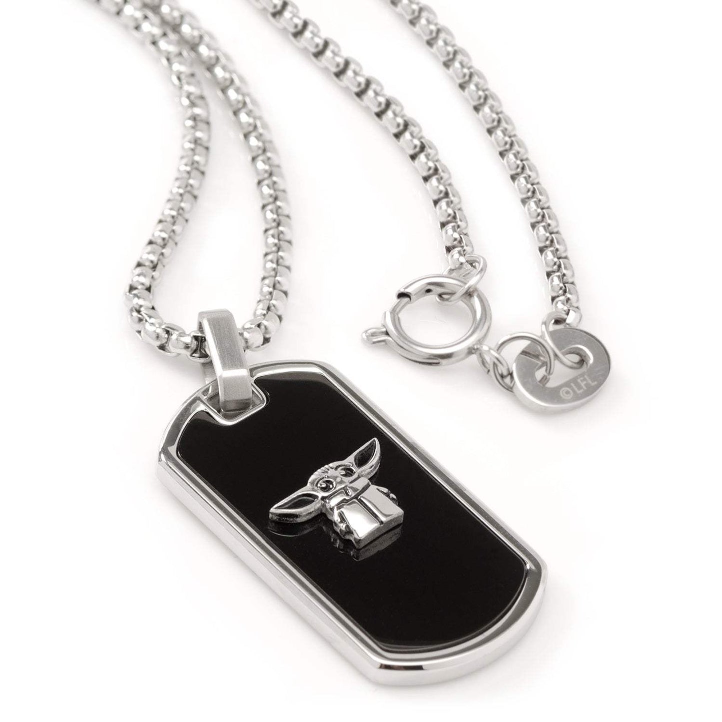 Star Wars Grogu Dog Tag Necklace - Cufflinks.com - Flyclothing LLC