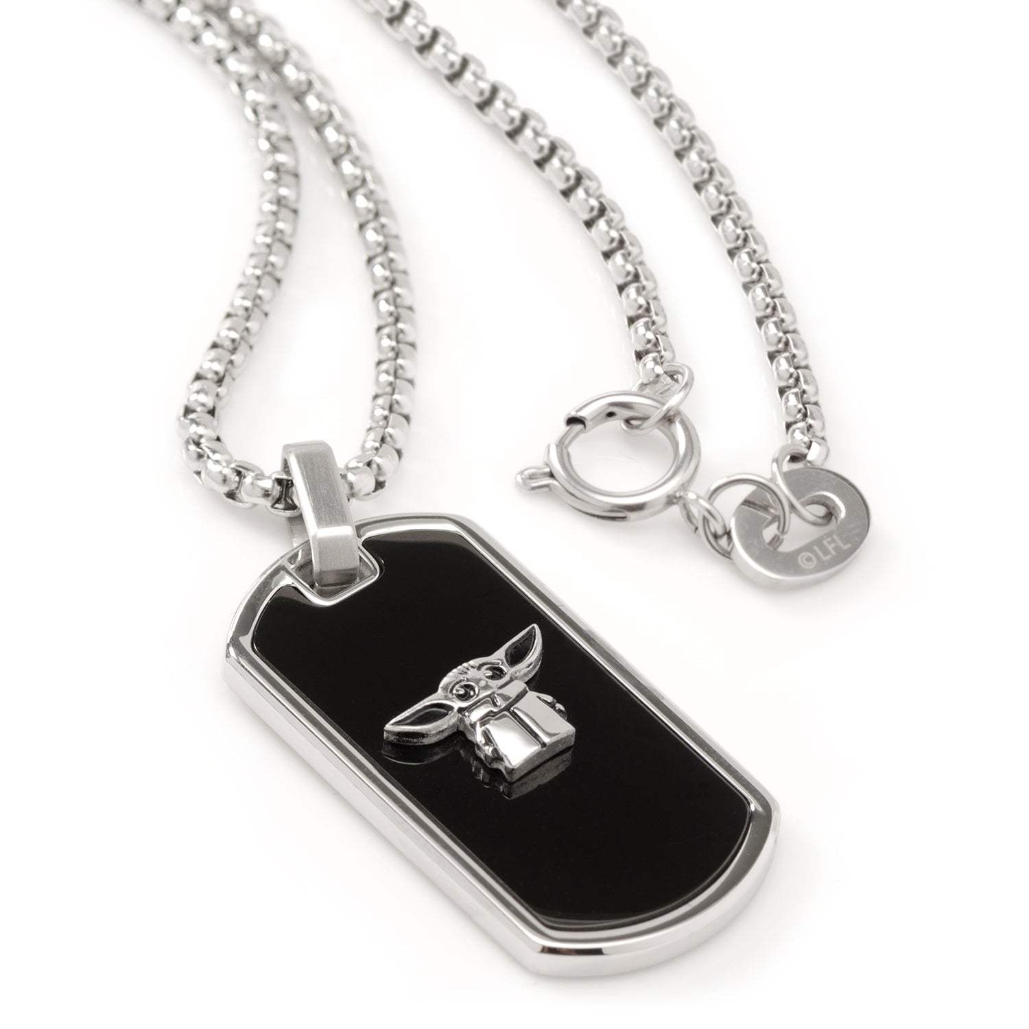 Star Wars Grogu Dog Tag Necklace - Cufflinks.com - Flyclothing LLC
