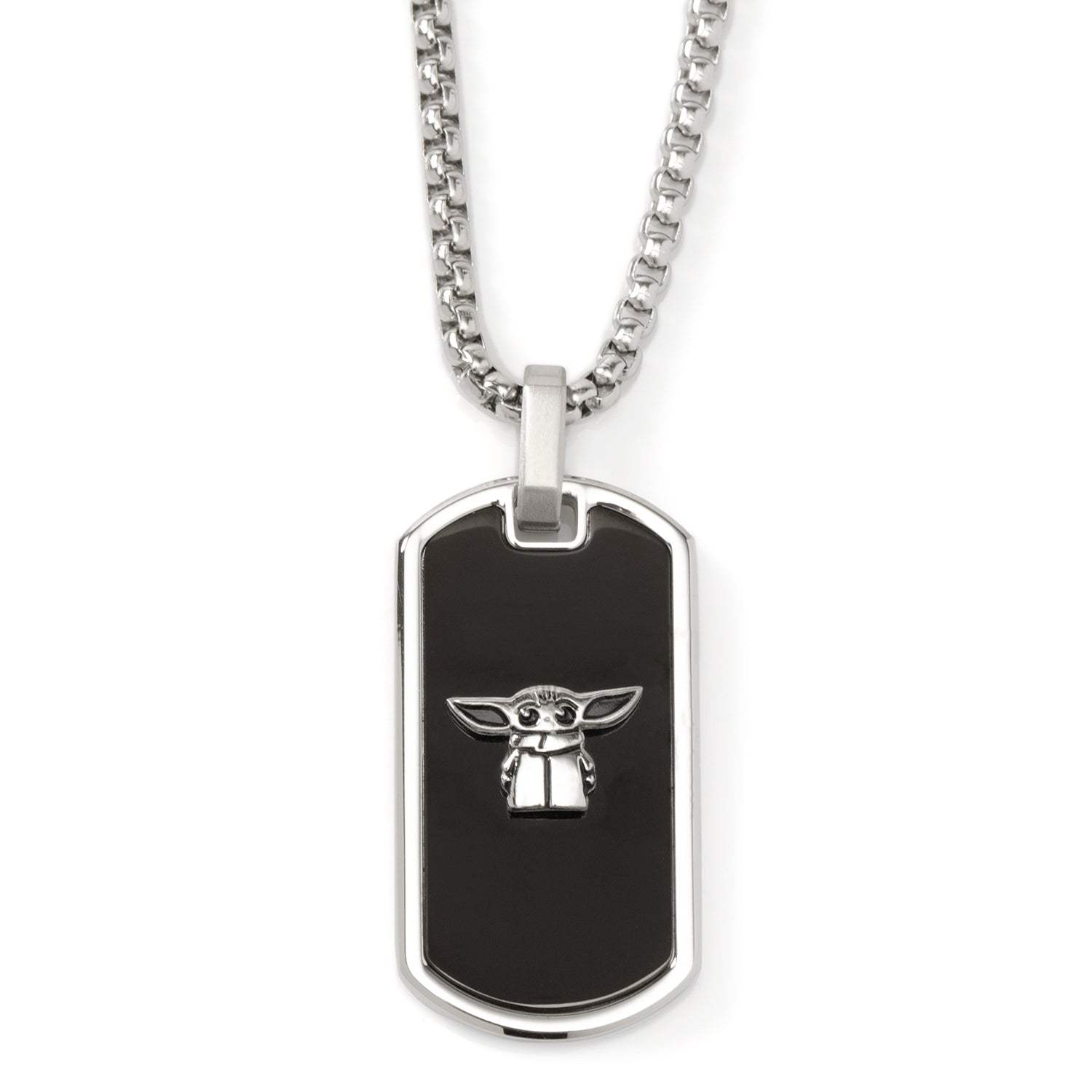 Star Wars Grogu Dog Tag Necklace - Cufflinks.com - Flyclothing LLC