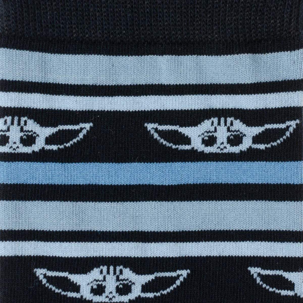 Star Wars Grogu Blue Striped Dress Socks and Lapel Pin Gift Set - Cufflinks.com - Flyclothing LLC