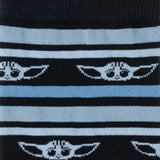 Star Wars Grogu Blue Striped Dress Socks and Lapel Pin Gift Set - Cufflinks.com - Flyclothing LLC