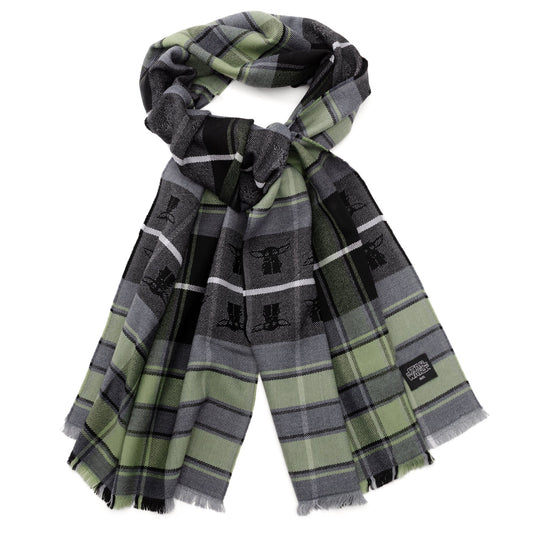 Star Wars Grogu Green and Black Scarf - Cufflinks.com - Flyclothing LLC