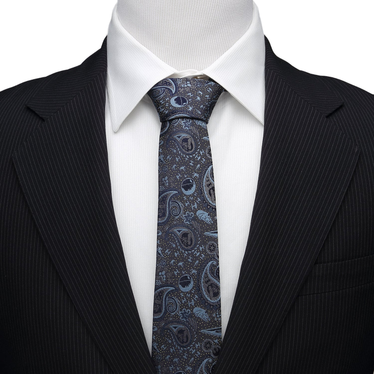 Star Wars Darth Vader Blue and Gray Paisley Tie - Cufflinks.com - Flyclothing LLC