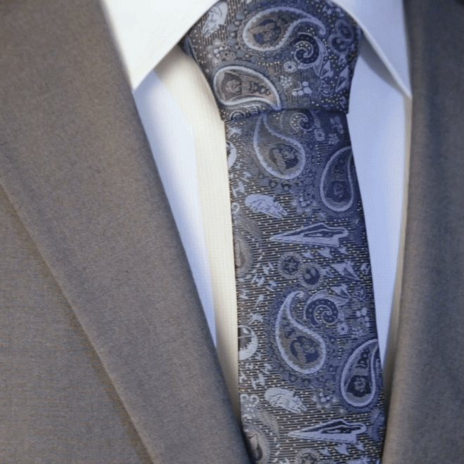 Star Wars Darth Vader Blue and Gray Paisley Tie - Cufflinks.com - Flyclothing LLC