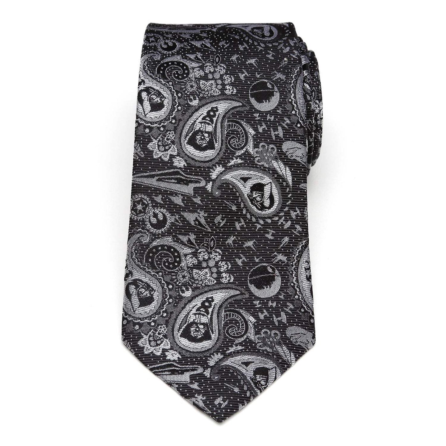 Star Wars Darth Vader Black and White Paisley Tie - Cufflinks.com - Flyclothing LLC