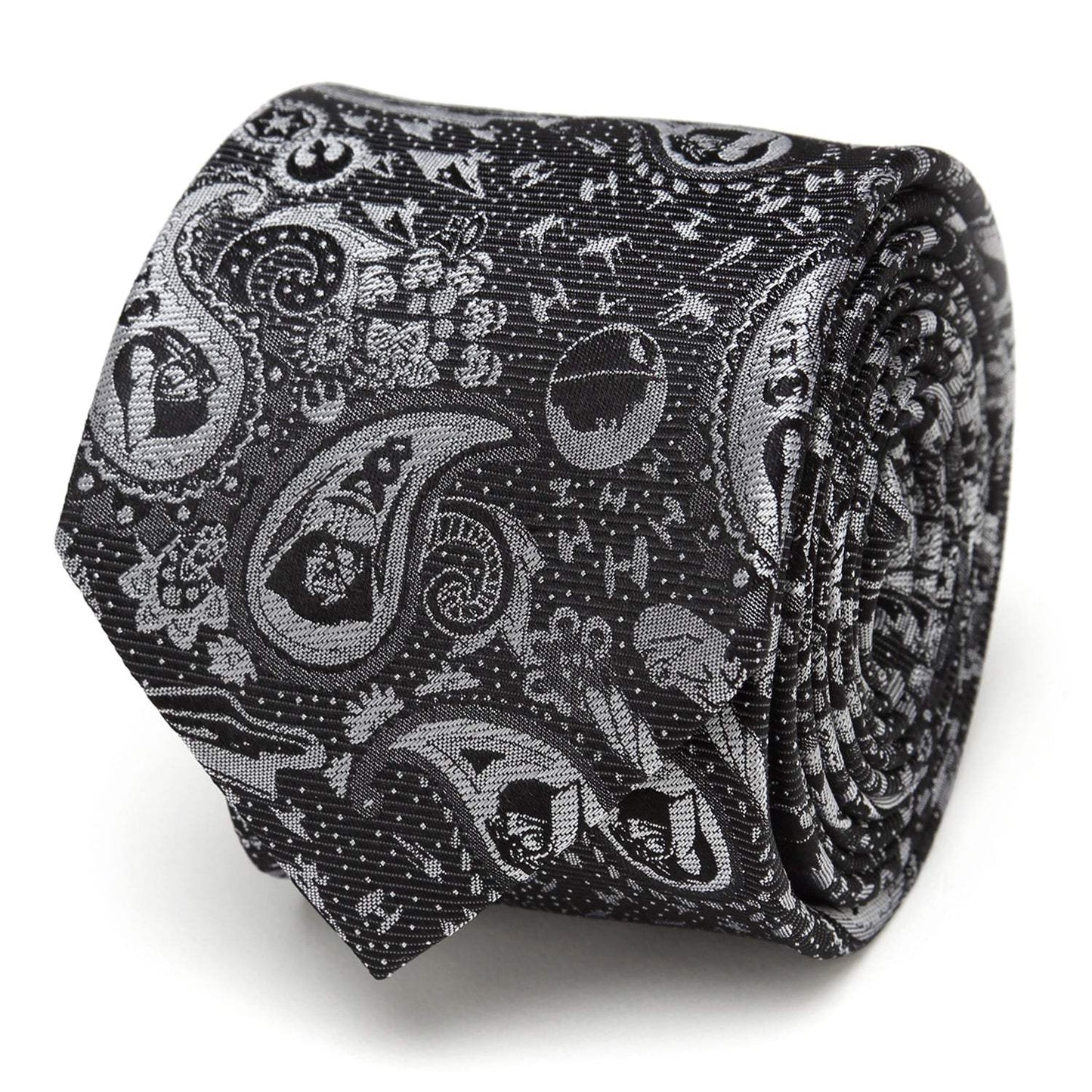 Star Wars Darth Vader Black and White Paisley Tie - Cufflinks.com - Flyclothing LLC