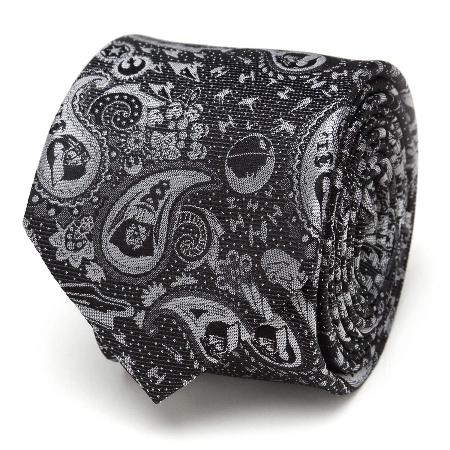 Star Wars Darth Vader Black and White Paisley Tie - Cufflinks.com - Flyclothing LLC