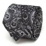 Star Wars Darth Vader Black and Gray Paisley Tie and LIGHTSABER Tie Clip Gift Set - Cufflinks.com - Flyclothing LLC